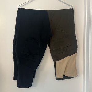 Indigo Blue Secret Fit Belly Skinny Maternity Jeggings - black and olive